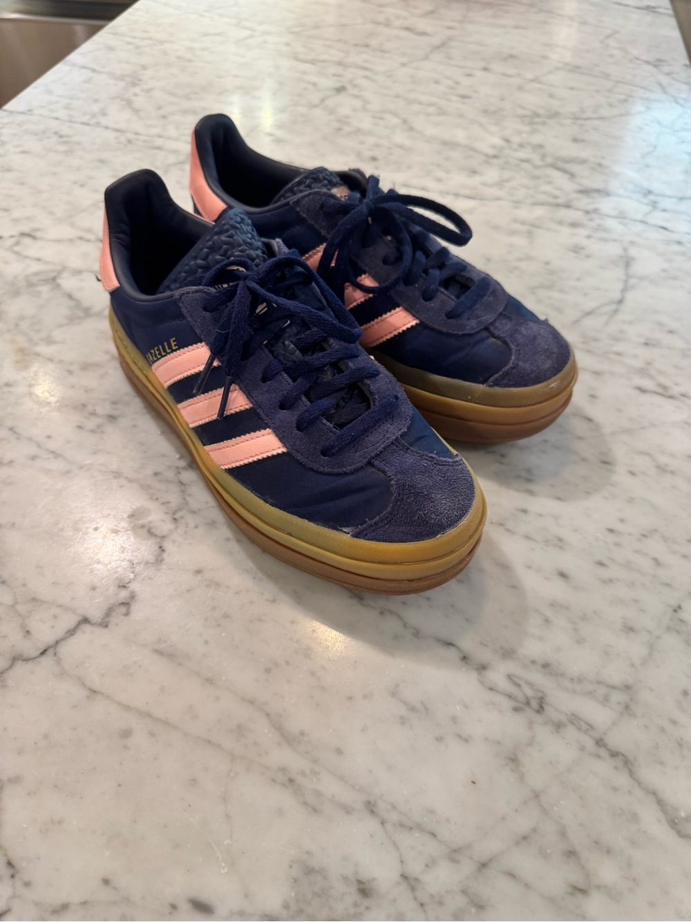 Adidas Gazelle Bold "Dark Blue/Pink
